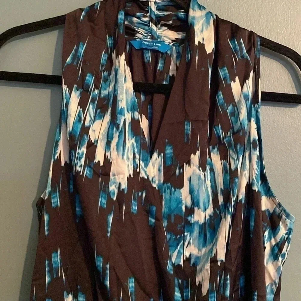 Derek Lam for design nation - women’s sleeveless faux wrap dress - size L